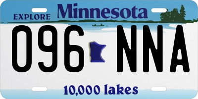MN license plate 096NNA