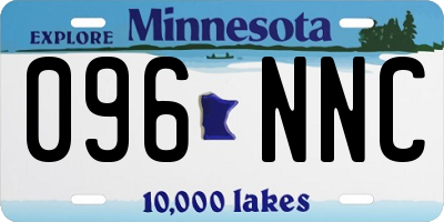 MN license plate 096NNC