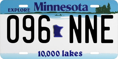MN license plate 096NNE