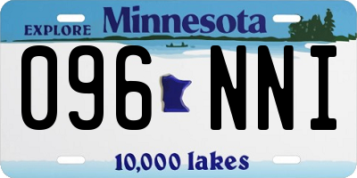 MN license plate 096NNI