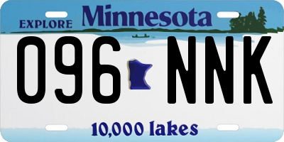 MN license plate 096NNK