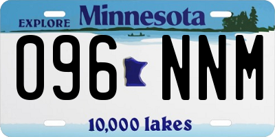MN license plate 096NNM