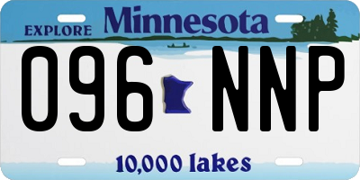 MN license plate 096NNP