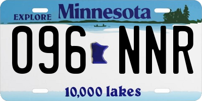 MN license plate 096NNR