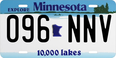MN license plate 096NNV