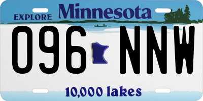 MN license plate 096NNW