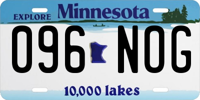 MN license plate 096NOG