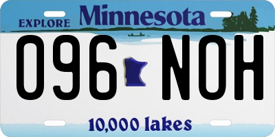 MN license plate 096NOH