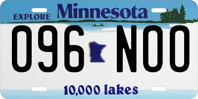 MN license plate 096NOO