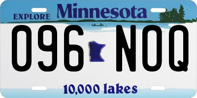 MN license plate 096NOQ