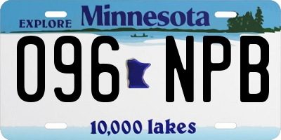 MN license plate 096NPB