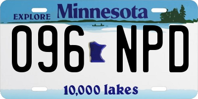 MN license plate 096NPD