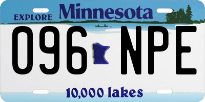 MN license plate 096NPE
