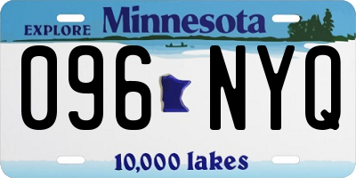 MN license plate 096NYQ