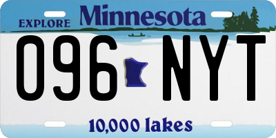 MN license plate 096NYT