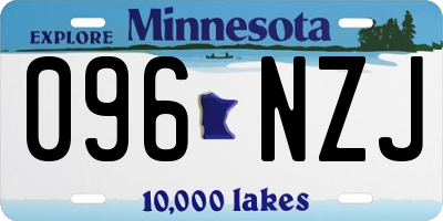 MN license plate 096NZJ