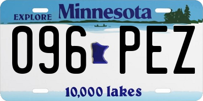 MN license plate 096PEZ