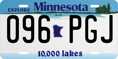 MN license plate 096PGJ