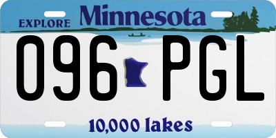 MN license plate 096PGL