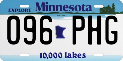 MN license plate 096PHG