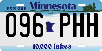 MN license plate 096PHH