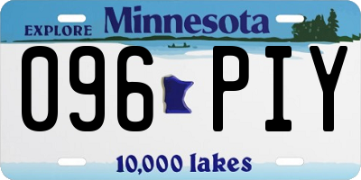 MN license plate 096PIY