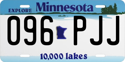 MN license plate 096PJJ