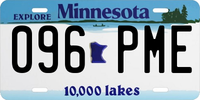 MN license plate 096PME