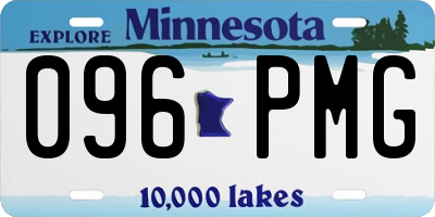 MN license plate 096PMG