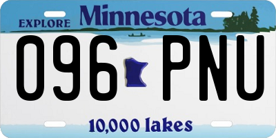 MN license plate 096PNU