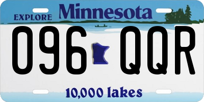 MN license plate 096QQR