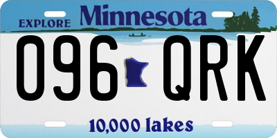 MN license plate 096QRK