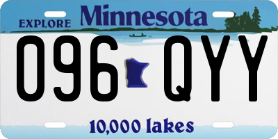MN license plate 096QYY