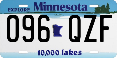 MN license plate 096QZF