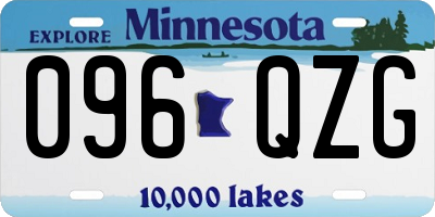 MN license plate 096QZG