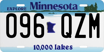 MN license plate 096QZM