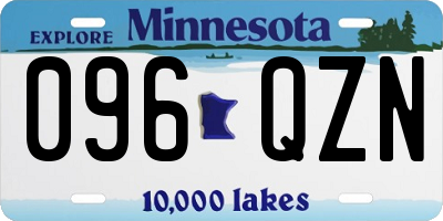 MN license plate 096QZN