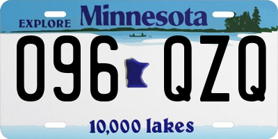 MN license plate 096QZQ
