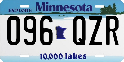 MN license plate 096QZR