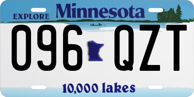 MN license plate 096QZT