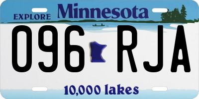 MN license plate 096RJA