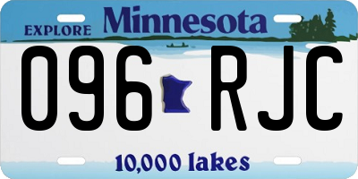 MN license plate 096RJC