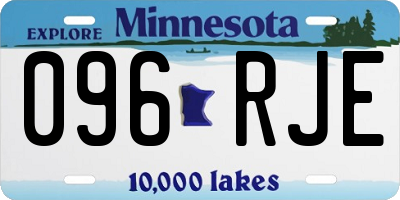 MN license plate 096RJE
