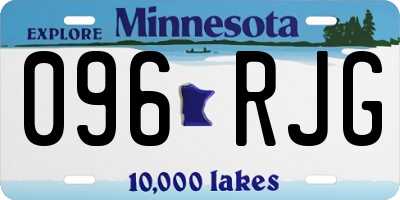 MN license plate 096RJG