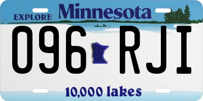 MN license plate 096RJI