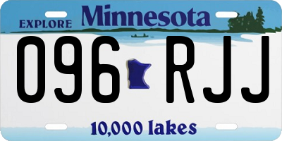 MN license plate 096RJJ