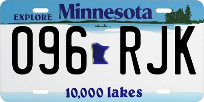 MN license plate 096RJK