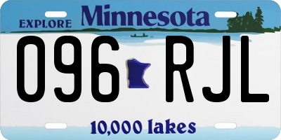MN license plate 096RJL