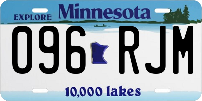 MN license plate 096RJM