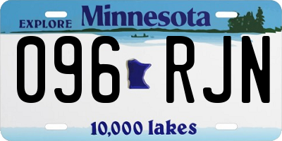 MN license plate 096RJN